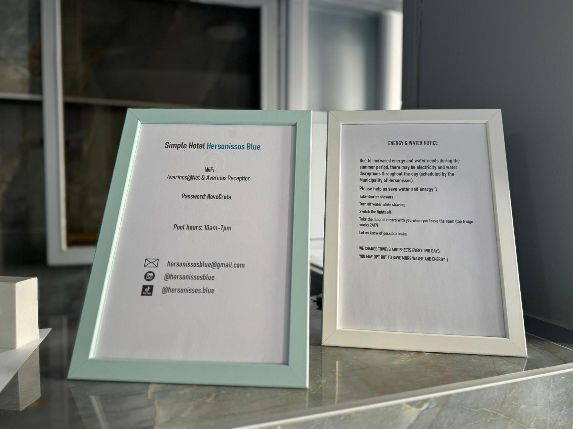 Simple Hotel Hersonissos Blue Zewnętrze zdjęcie